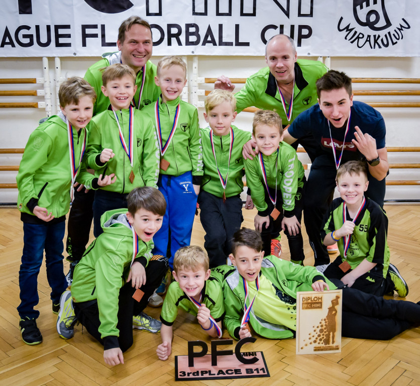 Bronzový tým B11 na Prague Floorball Cupu